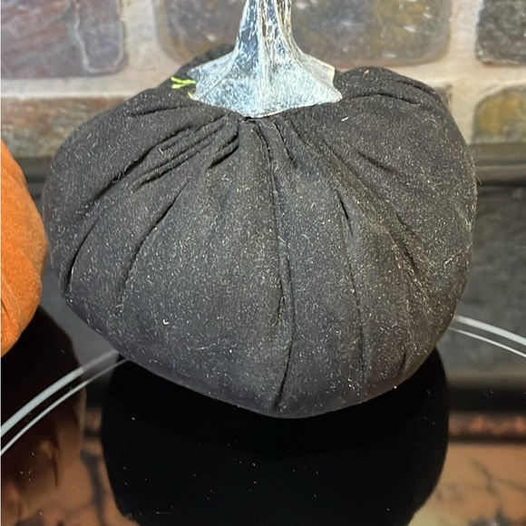 EUC Fall Halloween pumpkins one feather, one orange, one black - Picture 4 of 4
